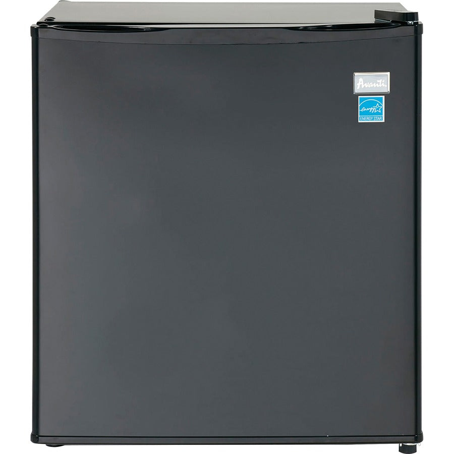 Avanti AR17T1B 1.70 Cubic Foot Refrigerator - 1.70 ft� - Auto-defrost - Auto-defrost - Reversible - 1.70 ft� Net Refrigerator Capacity - Black