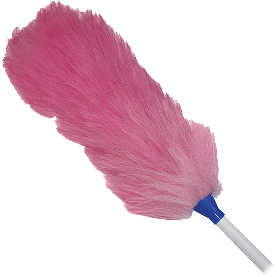 Impact Lambswool Duster - 28" Overall Length - White Handle - White, Multi - 12 / Carton