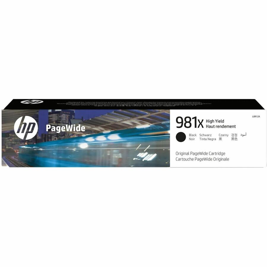 HP 981X (L0R12A) Original High Yield Page Wide Ink Cartridge - Single Pack - Black - 1 Each - 11000 Pages