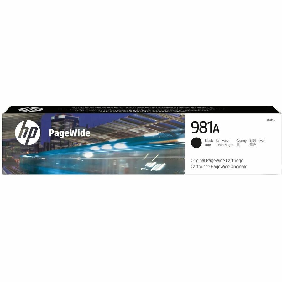 HP 981A (J3M71A) Original Page Wide Ink Cartridge - Single Pack - Black - 1 Each - 6000 Pages