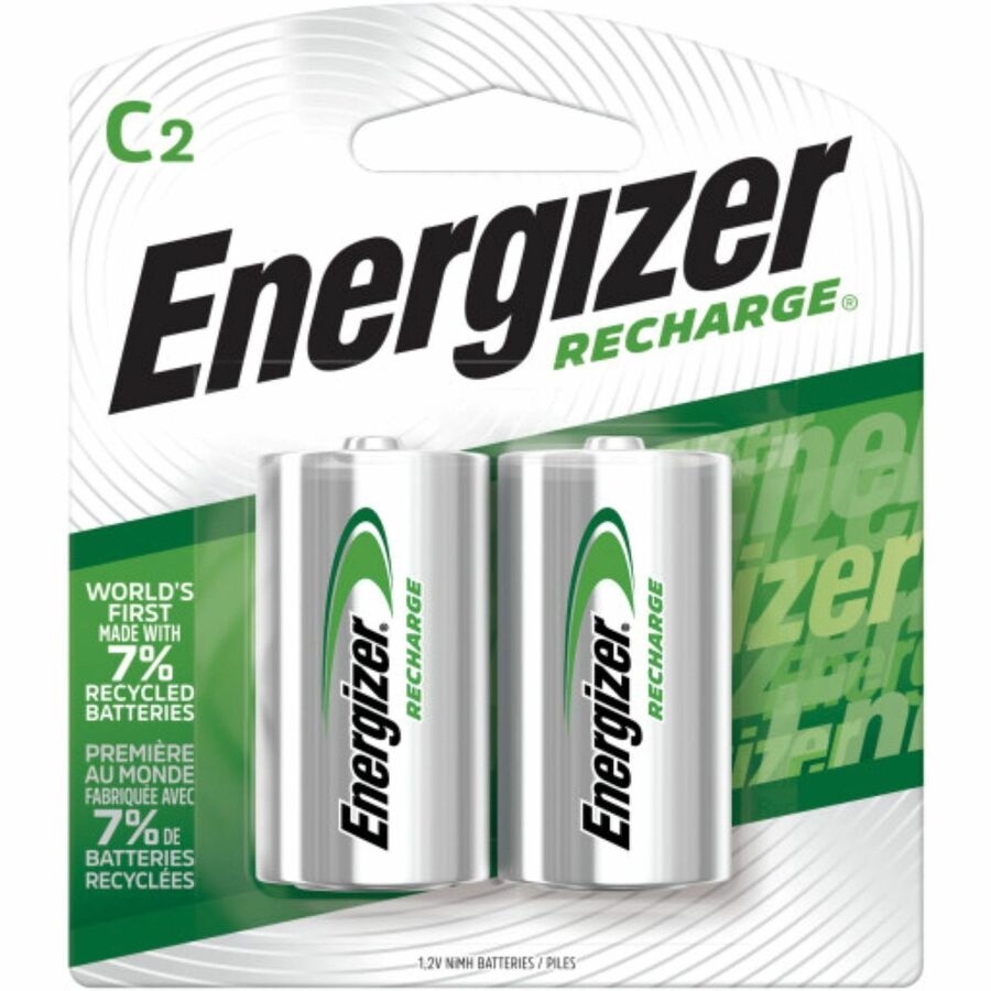 Energizer Recharge Universal Rechargeable C Battery 2-Packs - For Multipurpose - Battery Rechargeable - C - 2/Pack - 24 / Carton