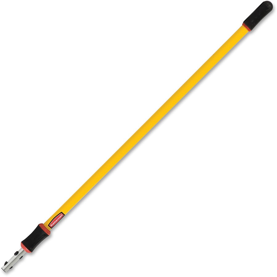 Rubbermaid Commercial 4'-8' Quick Connect Extension Pole - 96" Length x 1.40" Diameter - Yellow - Aluminum - 6 / Carton