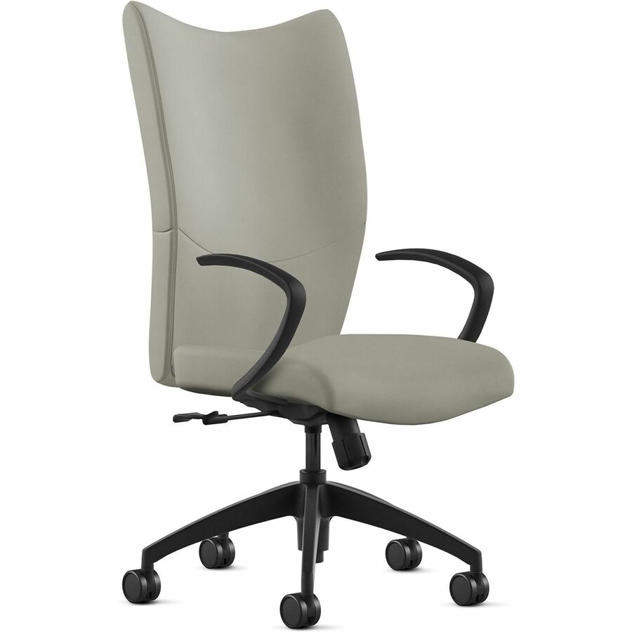 9 to 5 Seating High-Back Conference & Management - Mist Seat Color - Leather Seat Material - Mist Back Color - Leather Back Material - High Back - 5-star Base - 1 Each