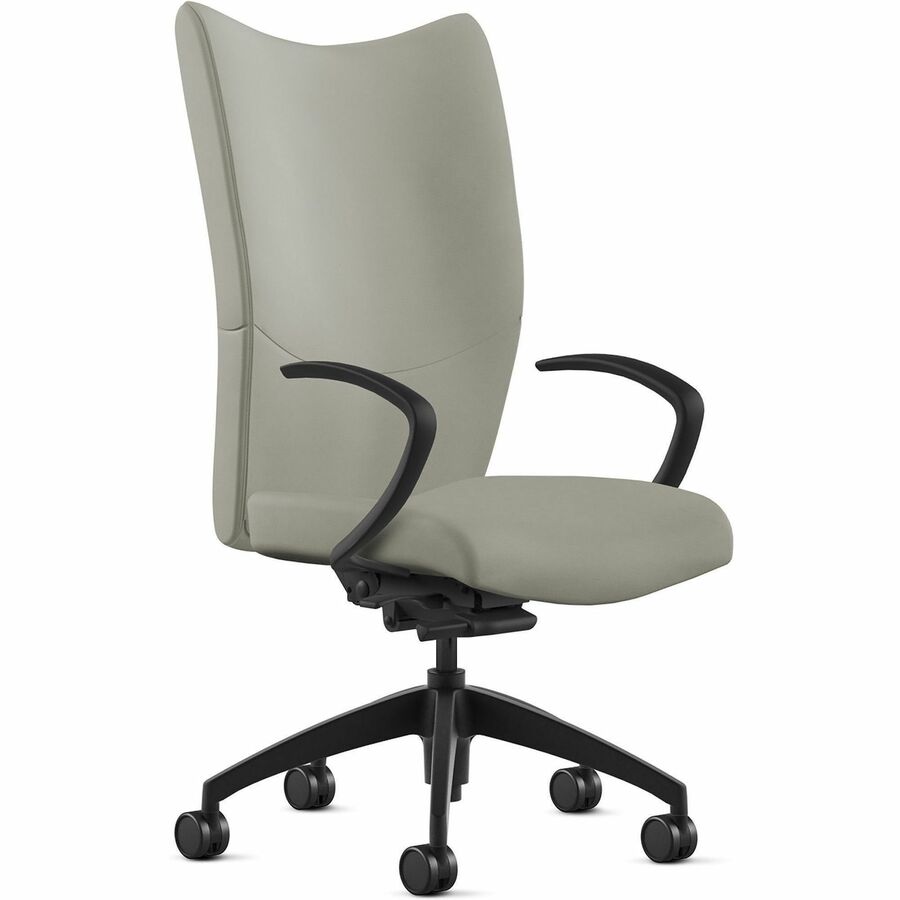 9 to 5 Seating High-Back Conference & Management - Mist Seat Color - Leather Seat Material - Mist Back Color - Leather Back Material - High Back - 5-star Base - 1 Each