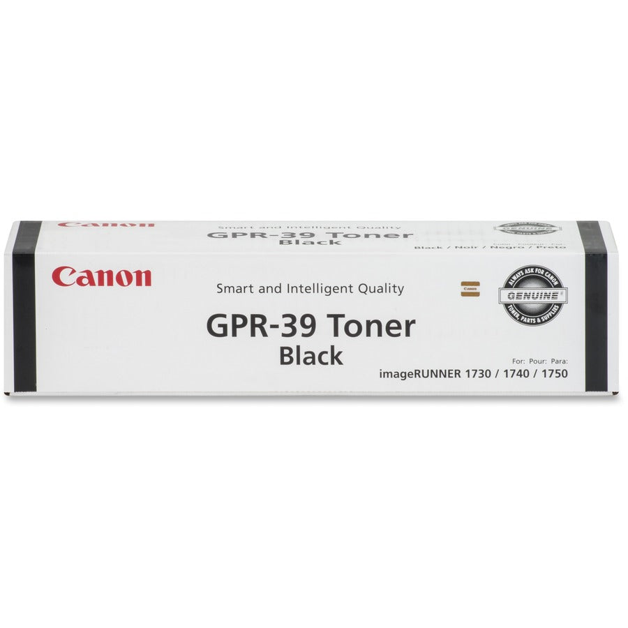 Canon GPR-39 Original Laser Toner Cartridge - Black - 1 Each - 15100 Pages