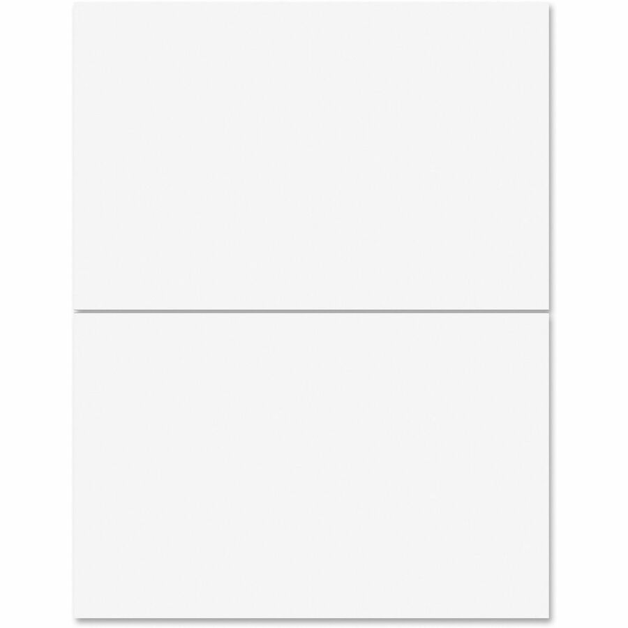 Business Source Bright White Premium-quality Internet Shipping Labels - 5 1/2" Width x 8 1/2" Length - Permanent Adhesive - Rectangle - Laser, Inkjet - Bright White - 2 / Sheet - 250 Total Sheets - 1 Box