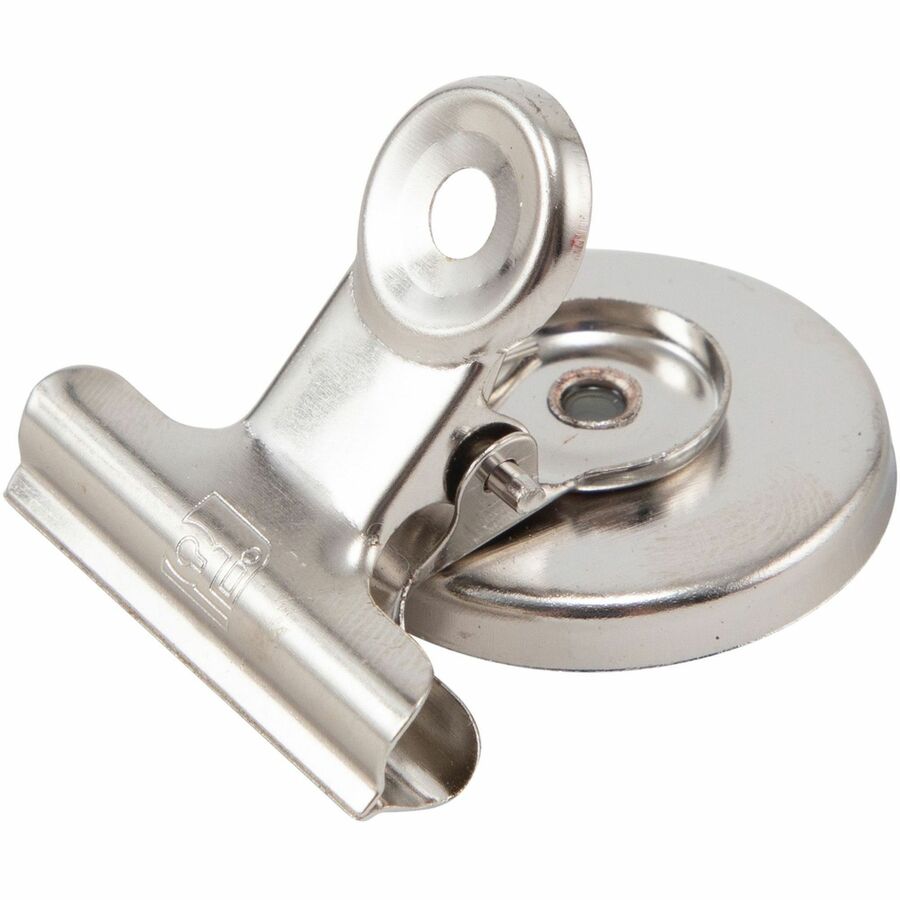 Charles Leonard Magnetic Spring Clips - 1.3" Length - 24 / Box