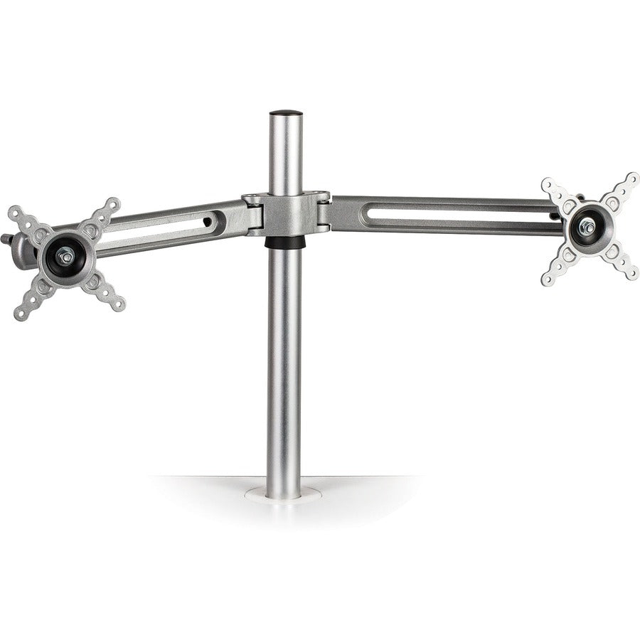 Fellowes Lotus Mounting Arm for Monitor - Silver - 2 Display(s) Supported - 27" Screen Support - 26 lb Load Capacity - 1 Each