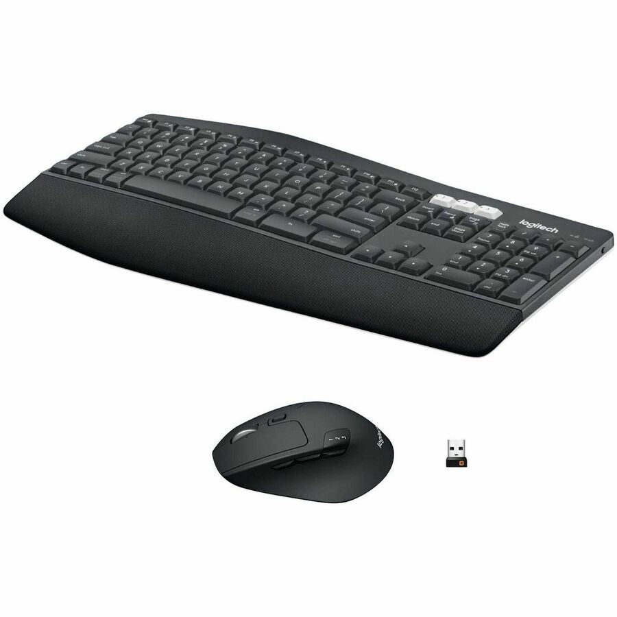 Logitech MK850 Performance Wireless Keyboard and Mouse Combo - USB Wireless Bluetooth/RF Keyboard - USB Wireless Bluetooth/RF Mouse - Optical - 1000 dpi - 8 Button - Scroll Wheel - AAA, AA - Compatible with Desktop Computer, Smartphone, Notebook, Table...