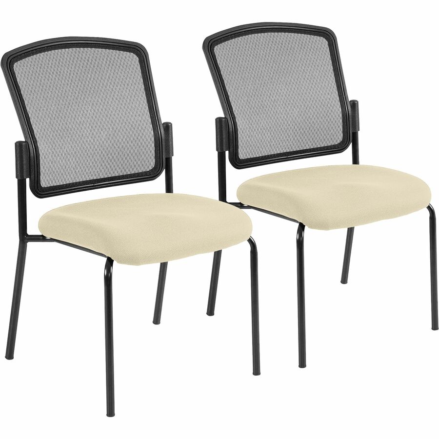 Eurotech dakota 2 Stackable - Buff Seat Color - Vinyl Seat Material - Four-legged Base - Dillon Buff - 2 / Carton