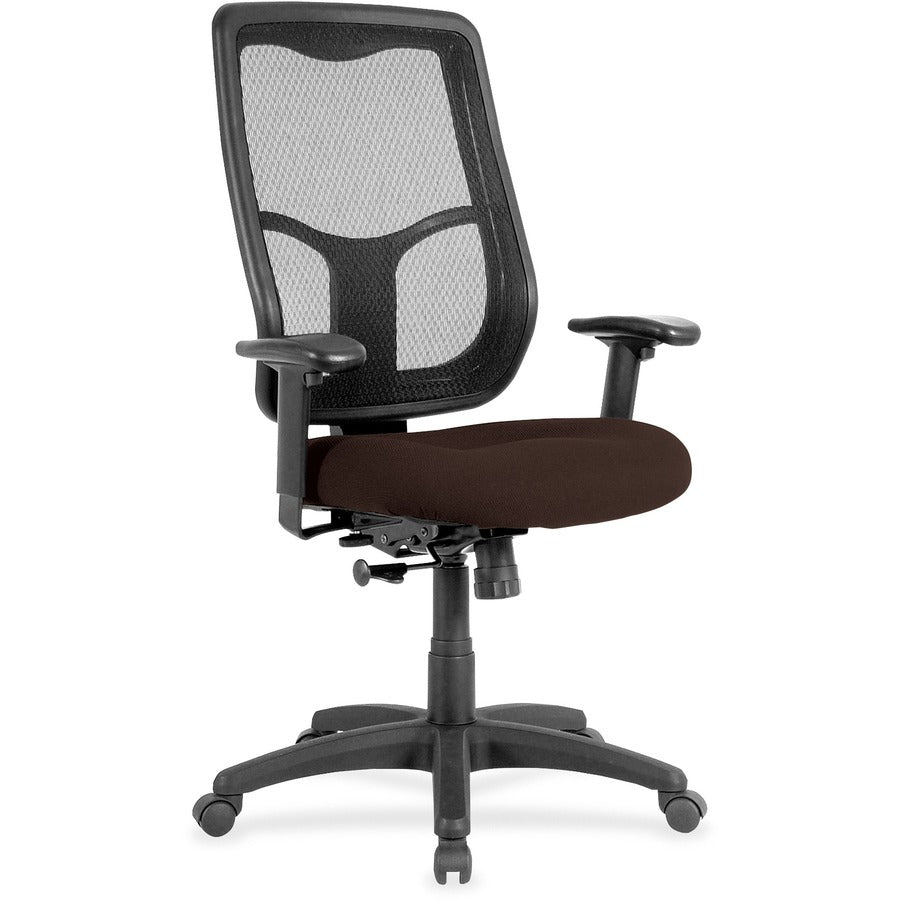 Eurotech Apollo High-back with Ratchet Back - Nightfall Seat Color - Fabric, Vinyl Seat Material - High Back - 5-star Base - Canyon Nightfall - 1 Each