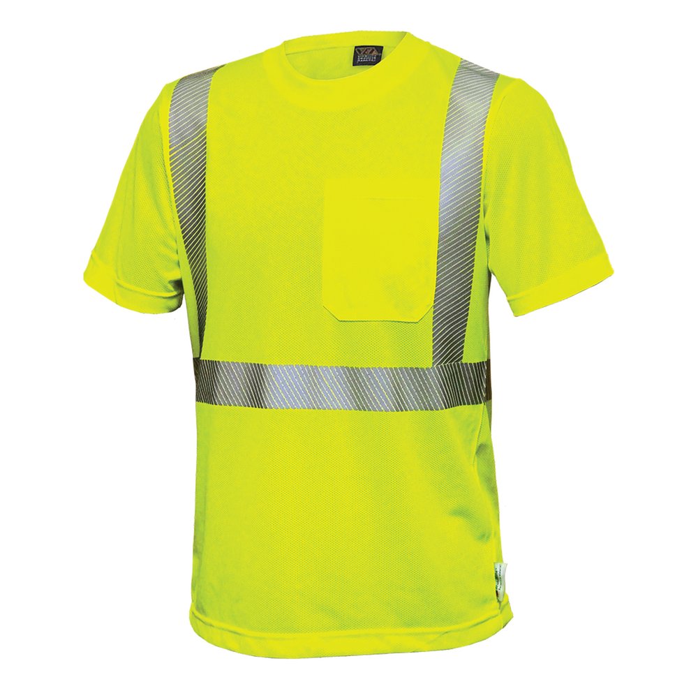 Reflective Apparel by PIP Type R CL2 S-sleeve Wicking Shirt Comfort T. 6X