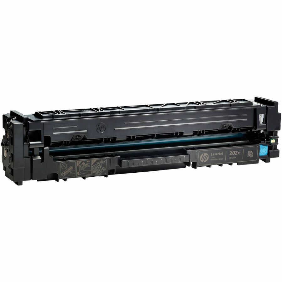 HP 202X (CF501X) Original High Yield Laser Toner Cartridge - Cyan - 1 Each - 2500 Pages