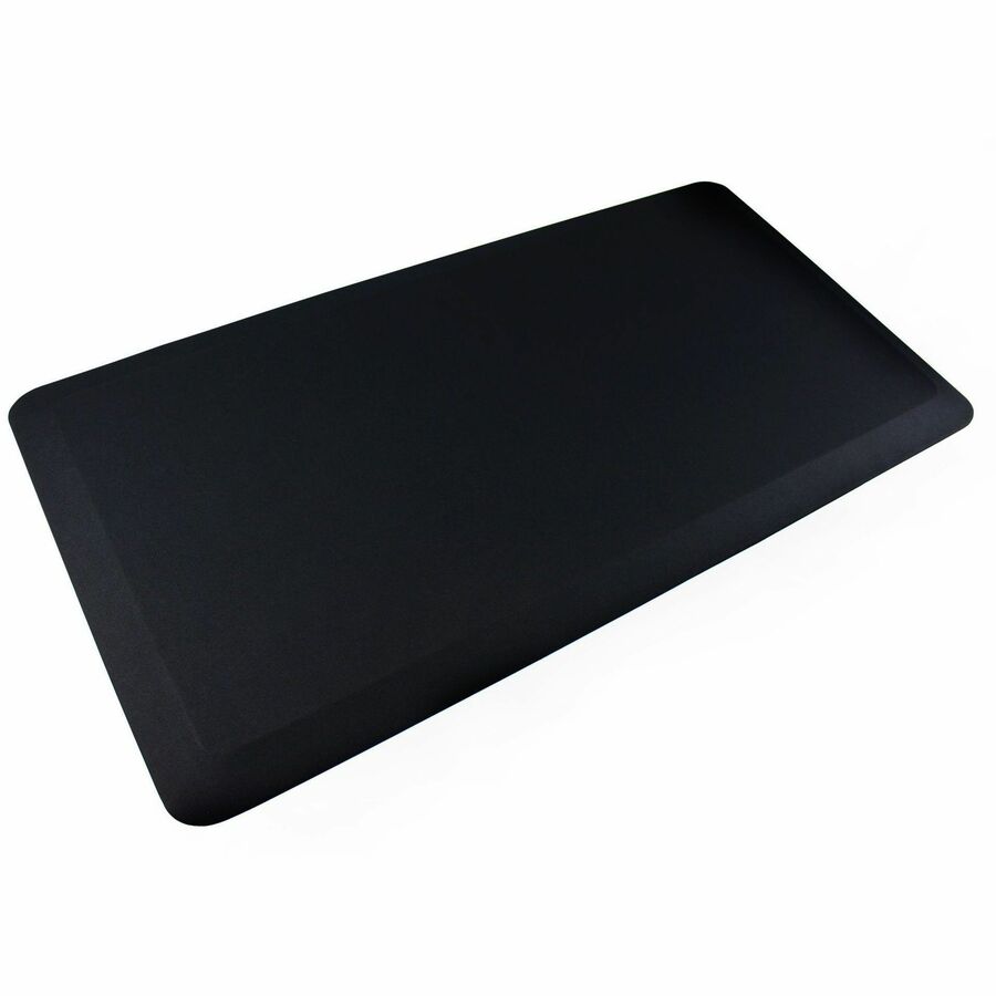 Floortex AFS-TEX®, 3000 Black Active Anti-Fatigue Mat 20" x 39" - 39" Length x 20" Width x 0.800" Depth x 0.800" Thickness - Rectangular - Polyester, Polyurethane - Black - 1 Each