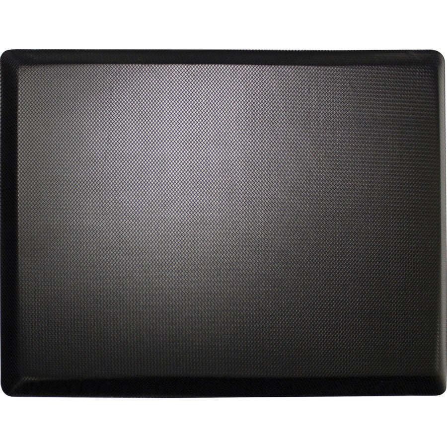 Lorell Energizing Sit/Stand Mat - Desk Protection - 20" Length x 30" Width x 0.750" Thickness - Rectangular - Memory Foam - Black - 1 Each