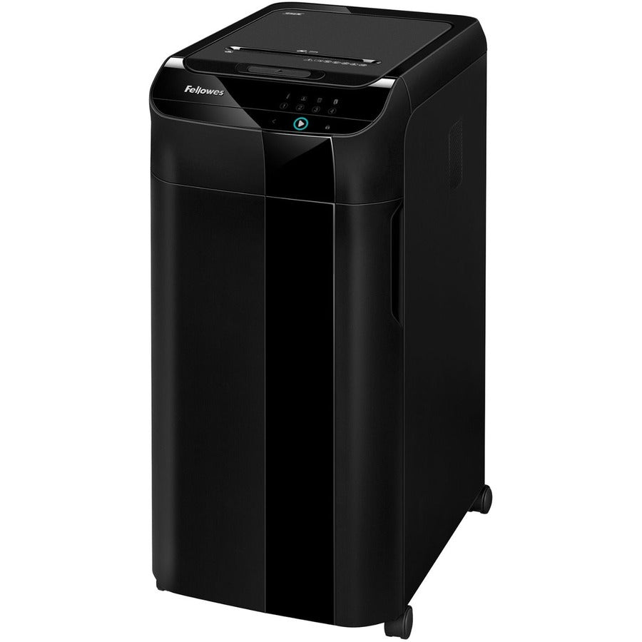 Fellowes AutoMax 350C Auto Feed Cross-Cut Shredder - Non-continuous Shredder - Cross Cut - 350 Per Pass - for shredding Staples, Paper Clip, Paper, CD, DVD, Credit Card, Junk Mail - 0.156" x 1.500" Shred Size - P-4 - 11 ft/min - 9" Throat - 45 Minute R...