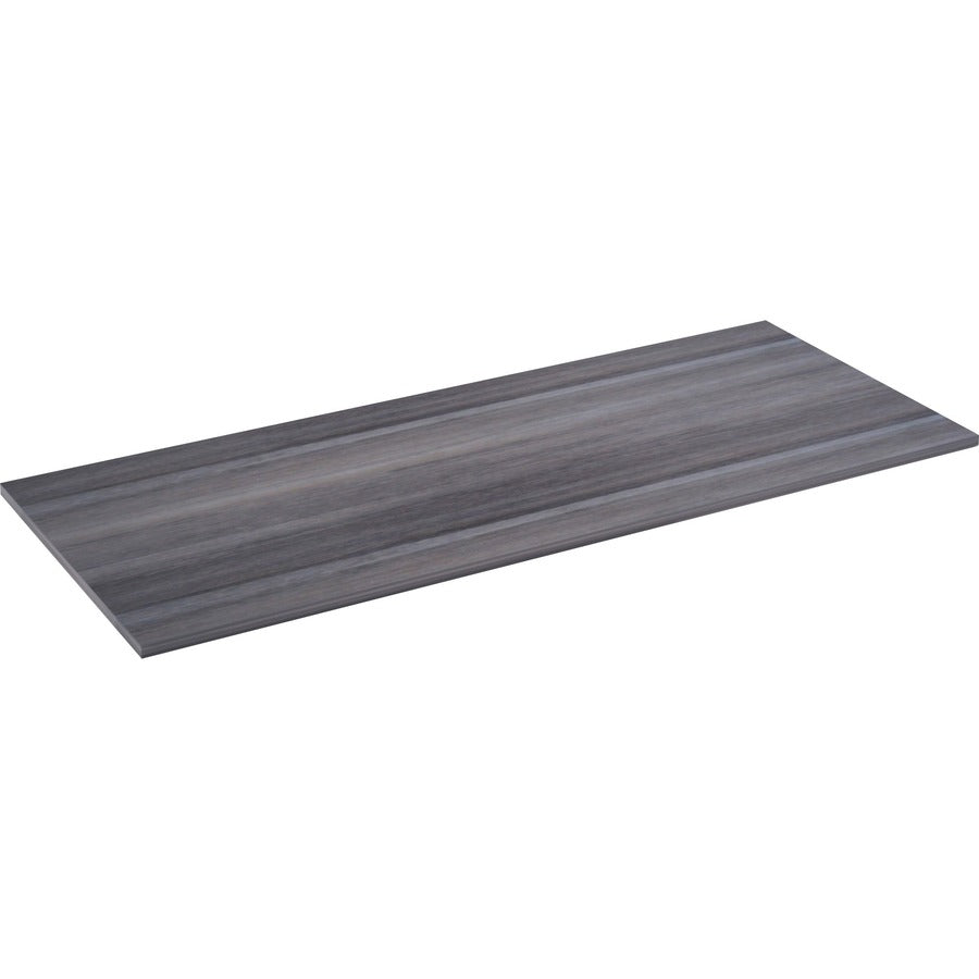 Lorell Relevance Series Tabletop - 71.6" Width x 29.5" Depth x 1" Thickness Table Top - Straight Edge - Finish: Weathered Charcoal, Laminate - Edge Banding - 1 Each