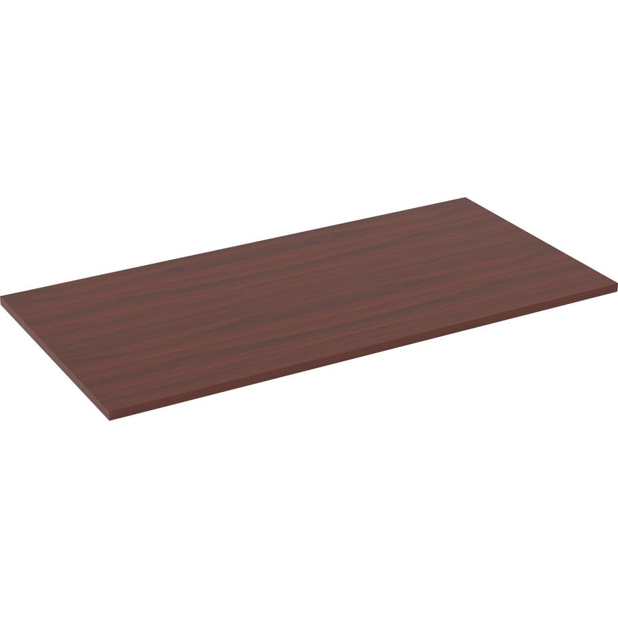 Lorell Relevance Series Tabletop - 59.9" Width x 29.5" Depth x 1" Thickness Table Top - Straight Edge - Finish: Mahogany, Laminate - Edge Banding - 1 Each