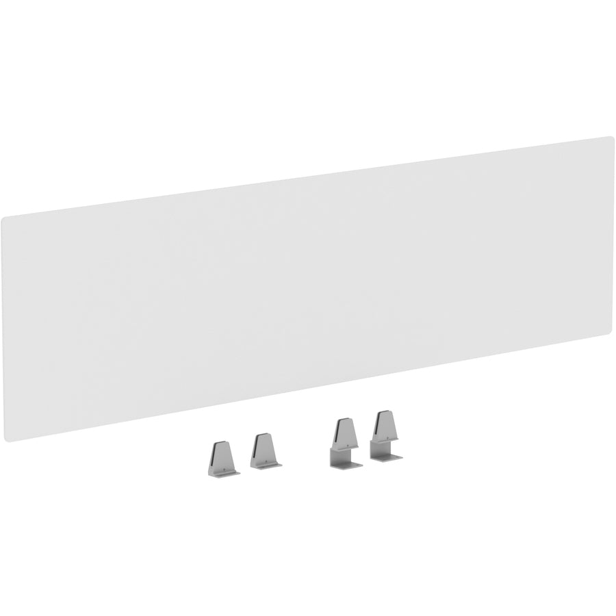 Lorell Relevance Series Modesty/Privacy Panel - 59" Width x 15.7" Height - Clear - 1 Each