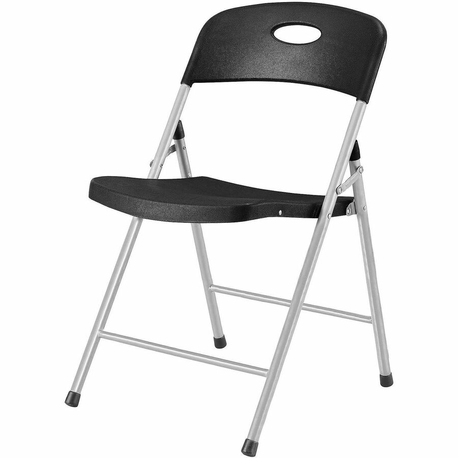 Lorell Heavy-duty Translucent Folding Chairs - Smoke Seat Color - Plastic Seat Material - Smoke Back Color - Plastic Back Material - 4 / Carton