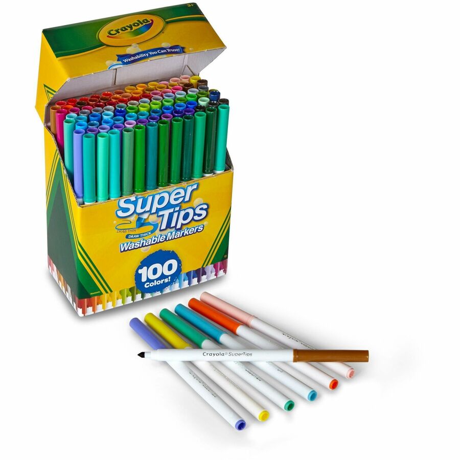Crayola Super Tips Washable Markers - Washable - 1 Set