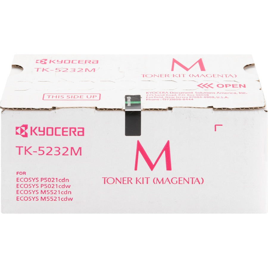 Kyocera TK-5232M Original High Yield Laser Toner Cartridge - Magenta - 1 Each - 2200 Pages