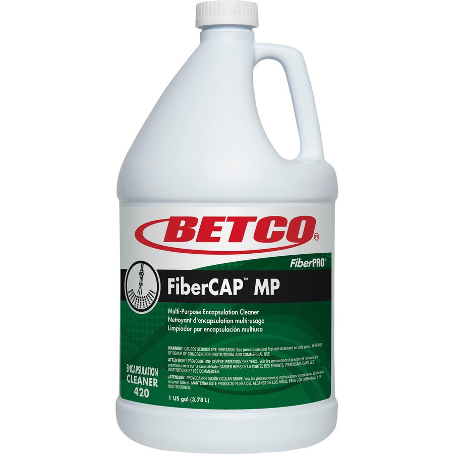 Betco FiberCAP MP Multipurpose Cleaner - 128 fl oz (4 quart) - Quick Drying, Non-flammable - Clear - 1 Each