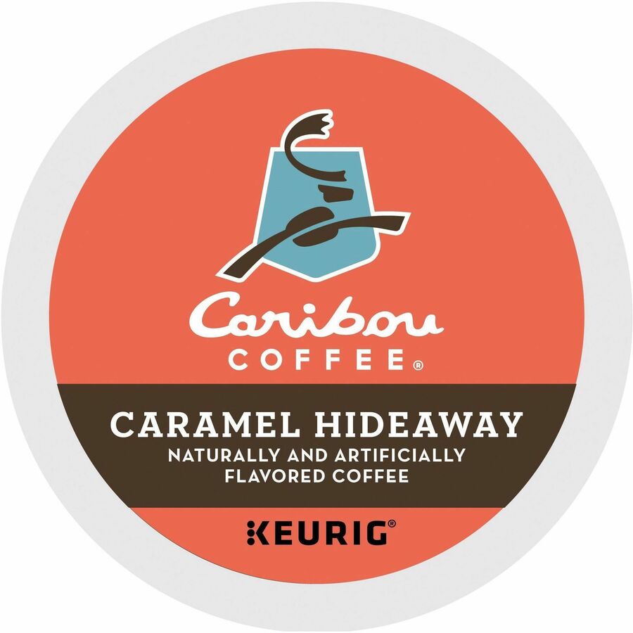 Caribou Coffee®, K-Cup Caramel Hideaway - Medium - K-Cup - 24 / Box