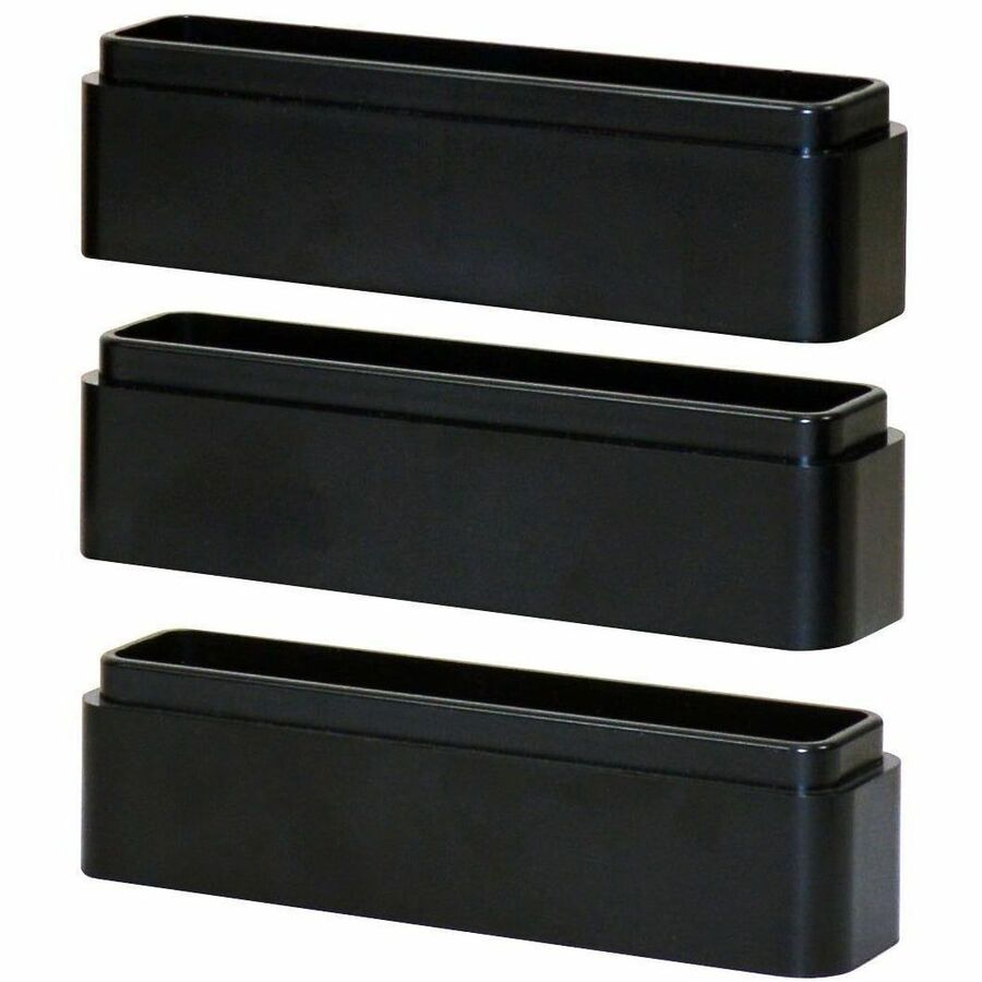 DAC®, Stax MP-216 Ergonomic Height-Adjustable Monitor/Laptop Riser Blocks Kit, Black - Large x 6" Width x 1.50" Depth x 1.25" Height - Stackable, Adjustable Height, Sturdy, Comfortable, Ergonomic Design - Black - 1 Each - TAA Compliant