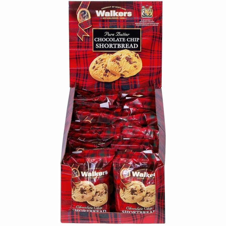 Walkers Chocolate Chip Shortbread Cookies - Shortbread - 1 Box