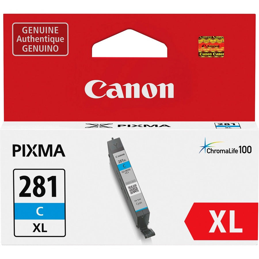 Canon CLI-281XL Original Inkjet Ink Cartridge - Cyan - 1 Each