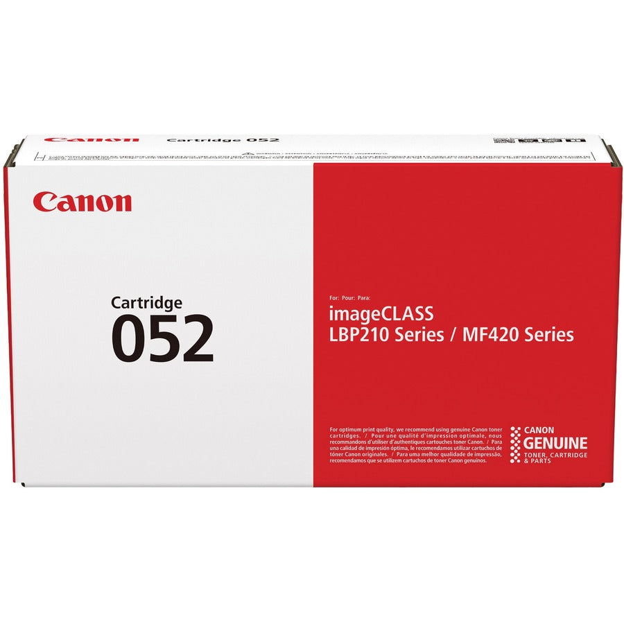 Canon 052 Original Laser Toner Cartridge - Black - 1 Each - 3100 Pages