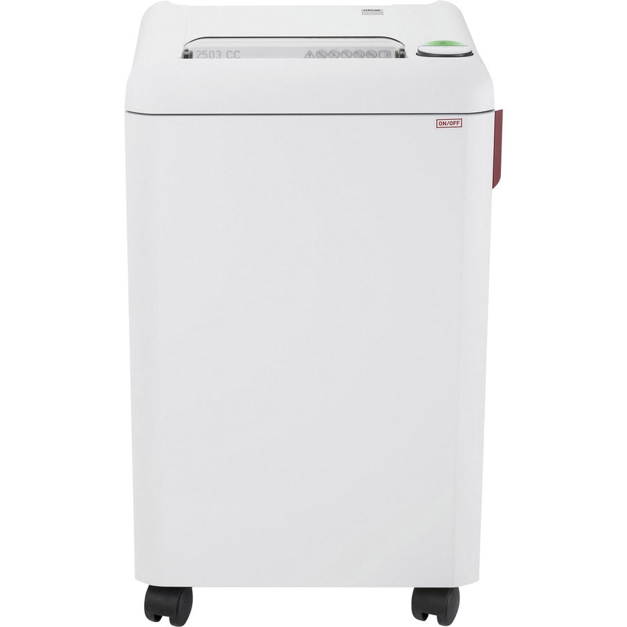 ideal. IDEDSH0301H Cross-cut Paper Shredder - Continuous Shredder - Cross Cut - 10 Per Pass - for shredding Staples, Paper, Paper Clip, Credit Card - 0.625" x 0.093" Shred Size - P-5 - 20 gal Wastebin Capacity - 750 mW - White - TAA Compliant