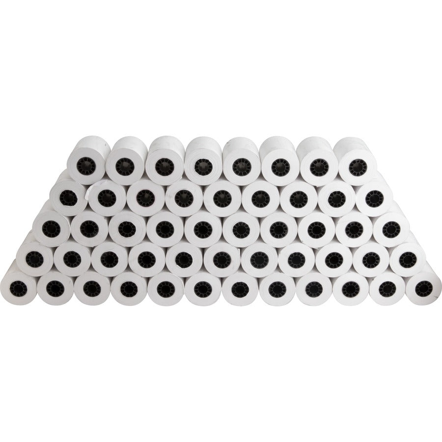 Business Source Thermal Paper Rolls - 2 1/4" x 80 ft - 48 g/m², Grammage - Smooth - White - 50 / Carton