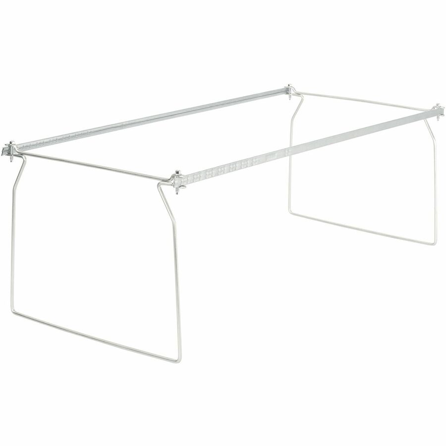 Business Source 60529 File Frame - Letter - Metal, Stainless Steel - Silver - 1 Each