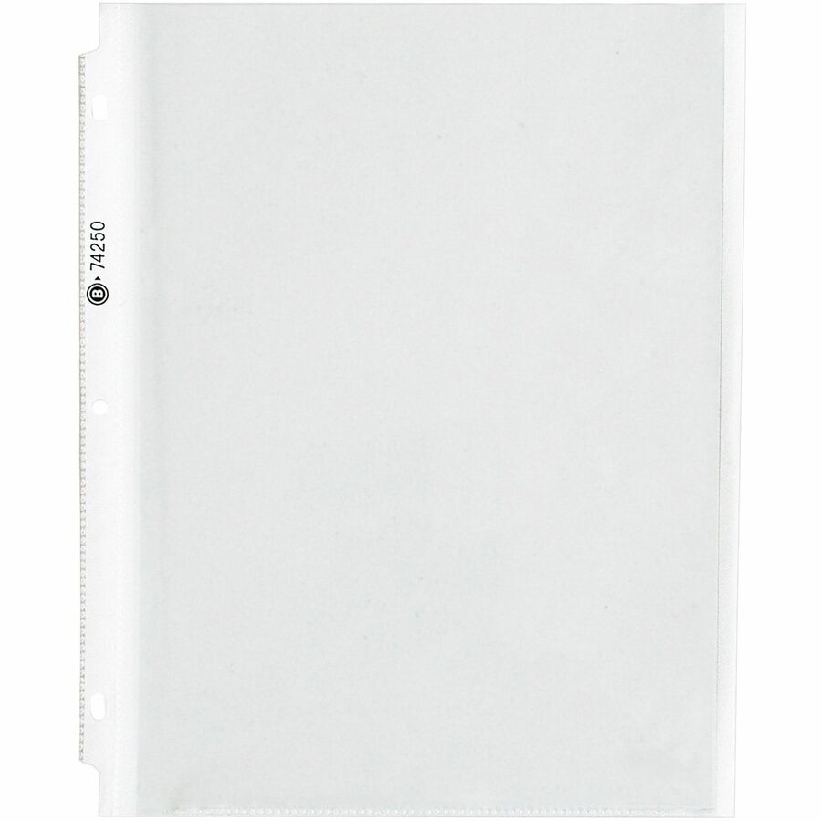 Business Source Heavy-duty Sheet Protectors - 8.5" Width x 4 mil Thickness - 100 x Sheet Capacity - Ring Binder - Top Loading - Clear - 25 / Pack