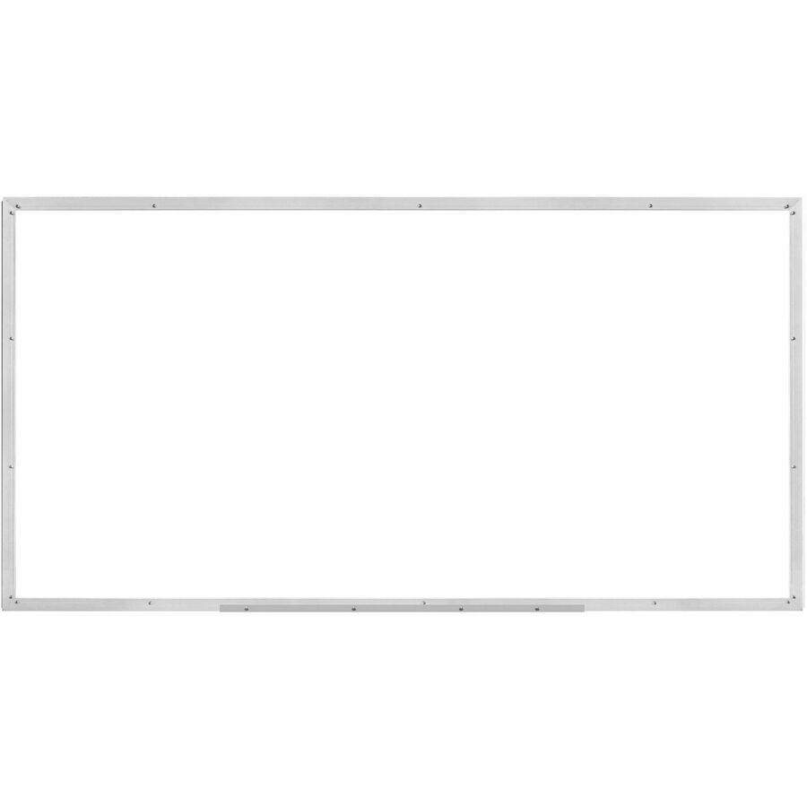 Lorell Dry-erase Board - 96" (8 ft) Width x 48" (4 ft) Height - White Styrene Surface - Silver Aluminum Frame - Rectangle - 1 Each