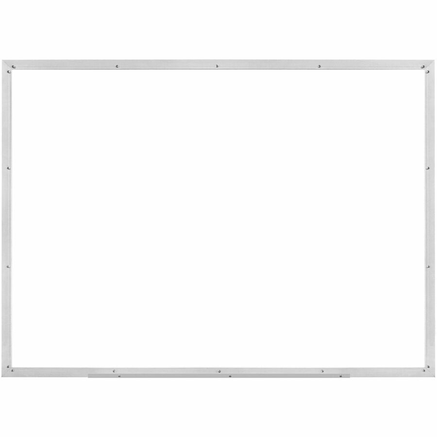 Lorell Dry-erase Board - 48" (4 ft) Width x 36" (3 ft) Height - White Styrene Surface - White Aluminum Frame - Rectangle - 1 Each