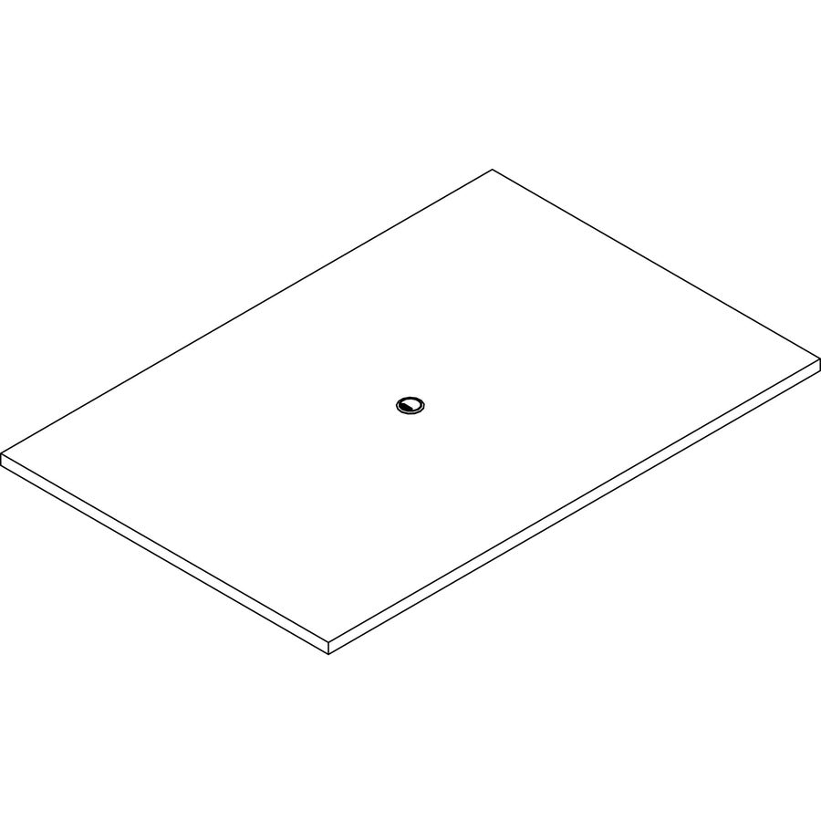 Lorell Prominence 2.0 Rectangular Conference Tabletop - Mahogany Rectangle, Laminated Top - 72" Table Top Width x 48" Table Top Depth x 1.50" Table Top Thickness - Conferencing, Office - Assembly Required - Particleboard Top Material - 1 Each