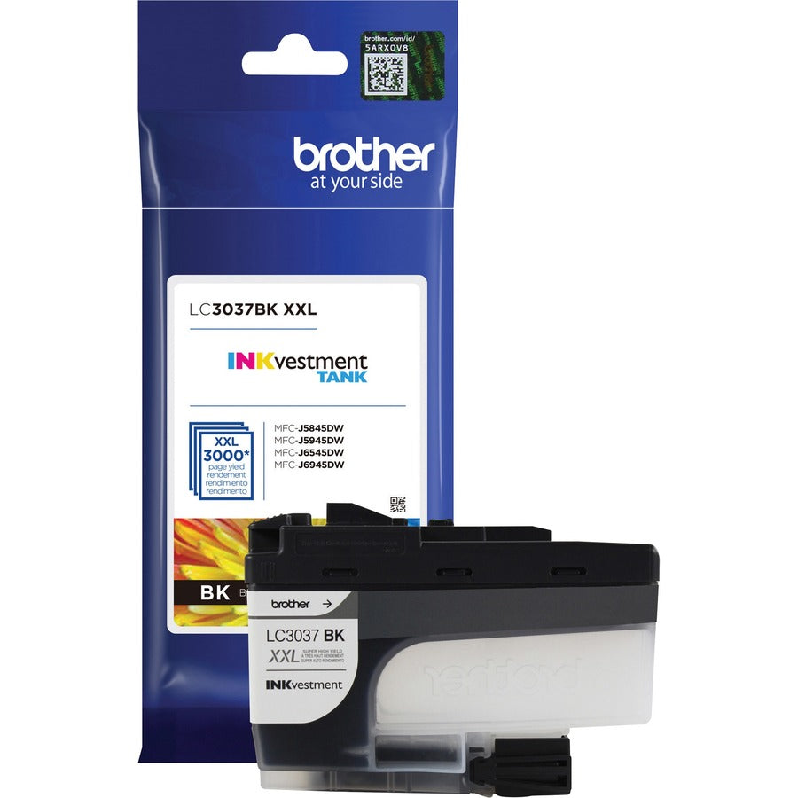Brother INKvestment LC3037BK Original Inkjet Ink Cartridge - Single Pack - Black - 1 Each - 3000 Pages