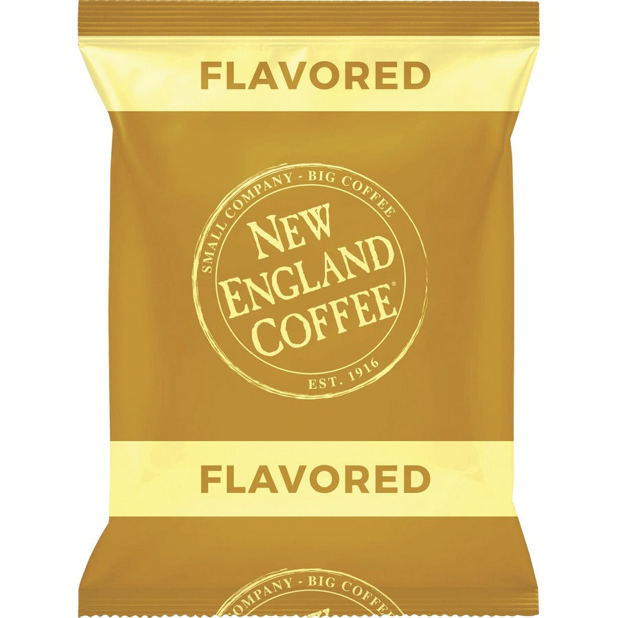 New England Coffee®, French Vanilla Coffee - Light/Medium - 2.5 oz Per Pack - French Vanilla - 24 / Carton