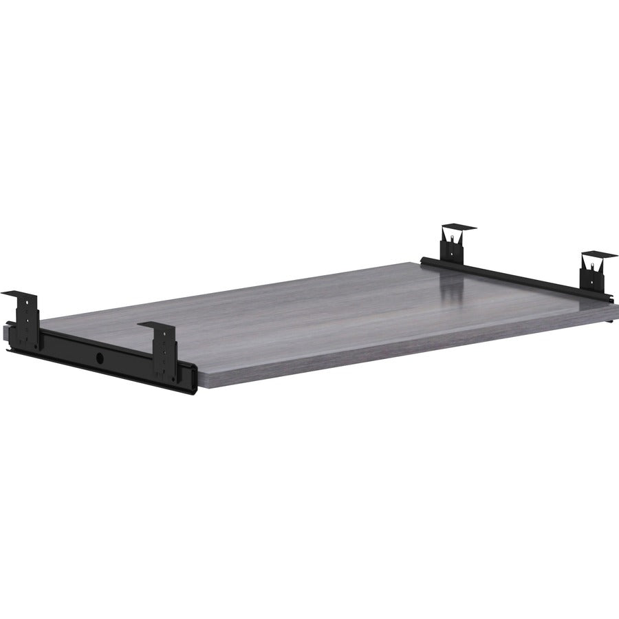 Lorell Universal Keyboard Tray - 15.4" Height x 26" Width x 0.7" Depth - Finish: Charcoal - Durable - 1 Each