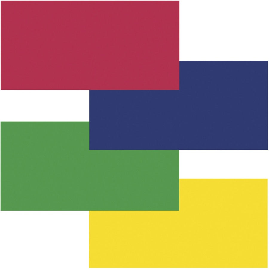 Fadeless Primary Colors Bulletin Art Paper - Fun and Learning, Table Skirting, Display, Decoration, Art Project, Craft Project, Bulletin Board - 3.25" Height x 48" Width x 12 ft Length - Flame, Royal Blue, Canary, Apple Green - 4 / Carton