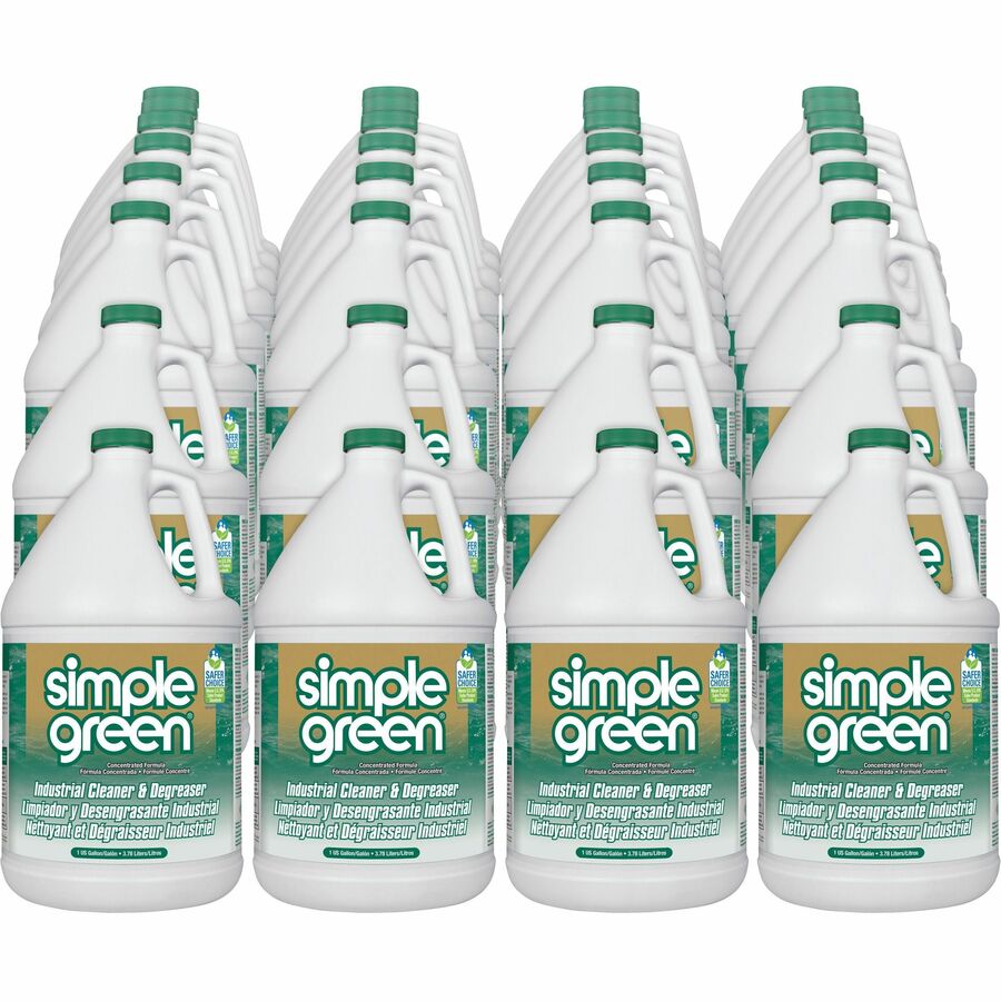 Simple Green Industrial Cleaner/Degreaser - For Multipurpose, Multi Surface - Concentrate - Liquid - 128 fl oz (4 quart) - Original Scent - Non-abrasive, Non-flammable - Green - 28 / Pallet