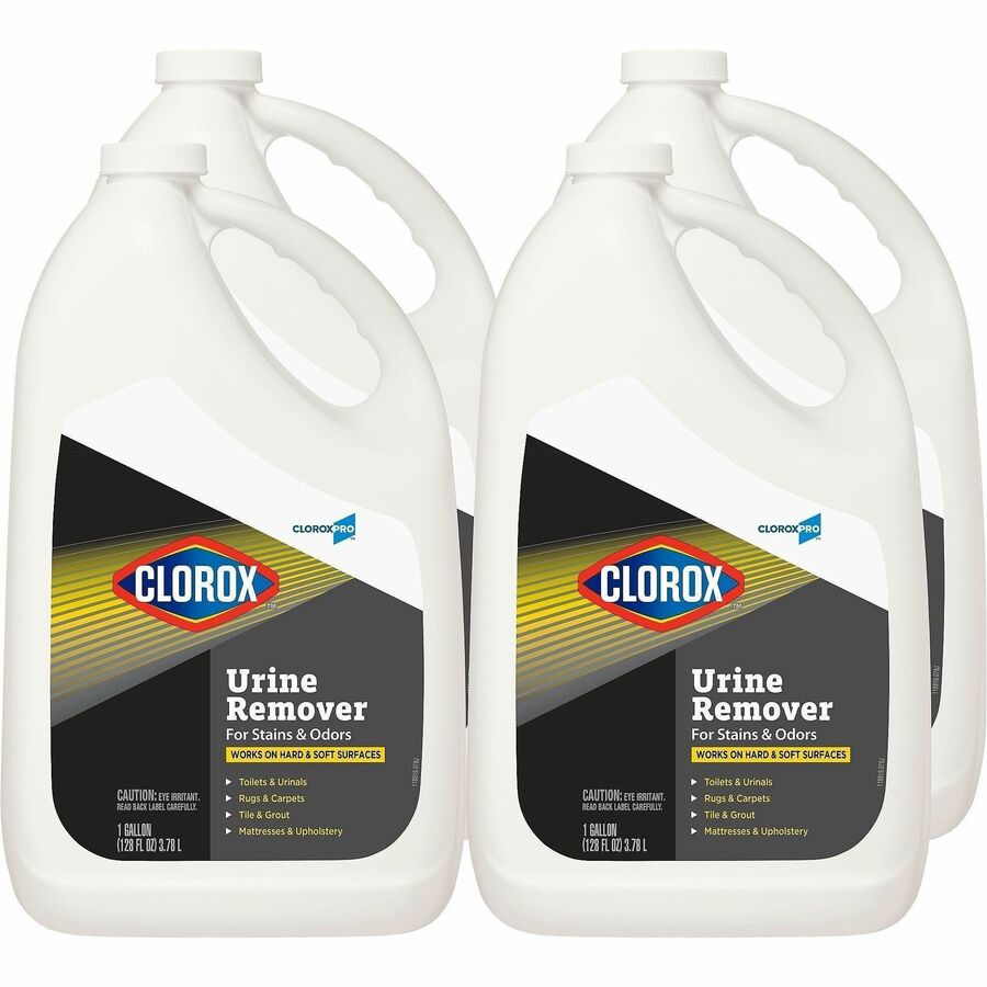 CloroxPro™, Urine Remover for Stains and Odors Refill - 128 fl oz (4 quart) - Bleach-free - Clear - 2 / Pallet