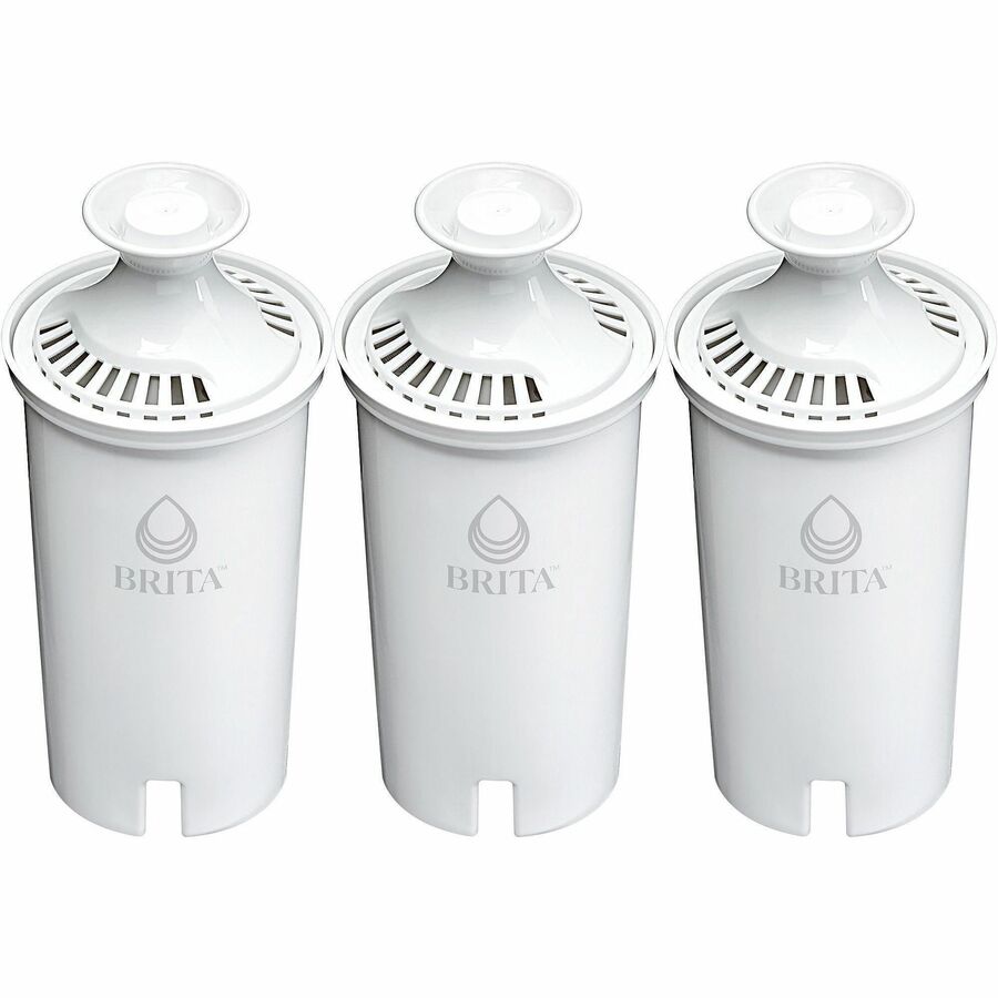 Brita Replacement Water Filter for Pitchers - Dispenser - Pitcher - 40 gal Filter Life (Water Capacity)2 Month Filter Life (Duration) - 3/Pack - 2 / Pallet - Blue, White