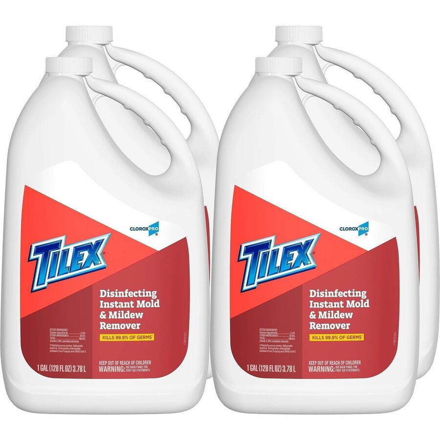 CloroxPro™, Tilex Disinfecting Instant Mold and Mildew Remover Refill - 128 fl oz (4 quart) - Scrub-free - Clear - 27 / Pallet
