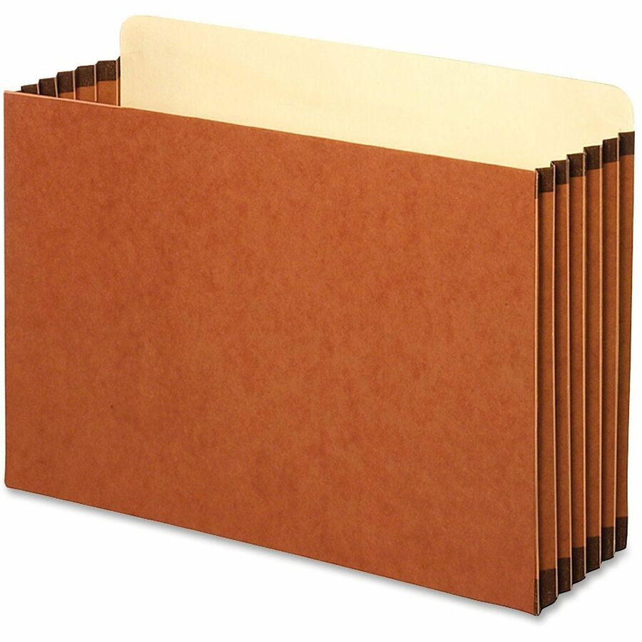 Pendaflex Straight Tab Cut Legal File Pocket - 5 1/4" Folder Capacity - 8 1/2" x 14" - 1050 Sheets Capacity - 5 1/4" Expansion - Top Tab Location - Brown - 10 / Box