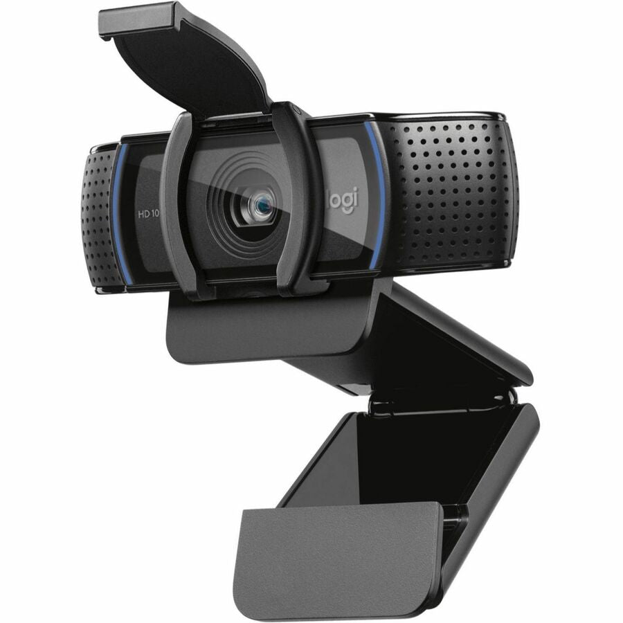Logitech C920S Webcam - 3 Megapixel - 30 fps - Black - USB 3.1 - 1 Each - 1920 x 1080 Video - Auto-focus - 78°, Angle - Clip, Tripod Mount - 1.2x Digital Zoom - Microphone - For Notebook, Monitor - Windows 8 or Later, macOS 10.10 or Later, ChromeOS...