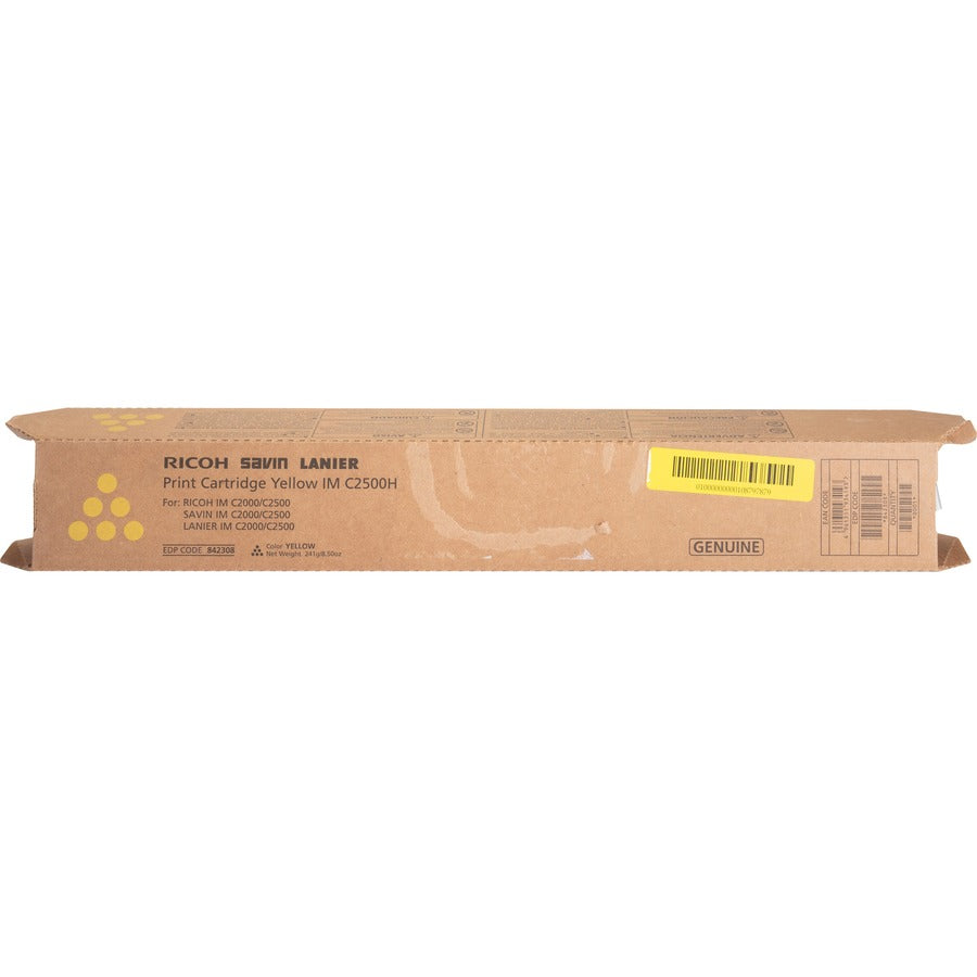 Ricoh Original Laser Toner Cartridge - Yellow - 1 Each - 10500 Pages